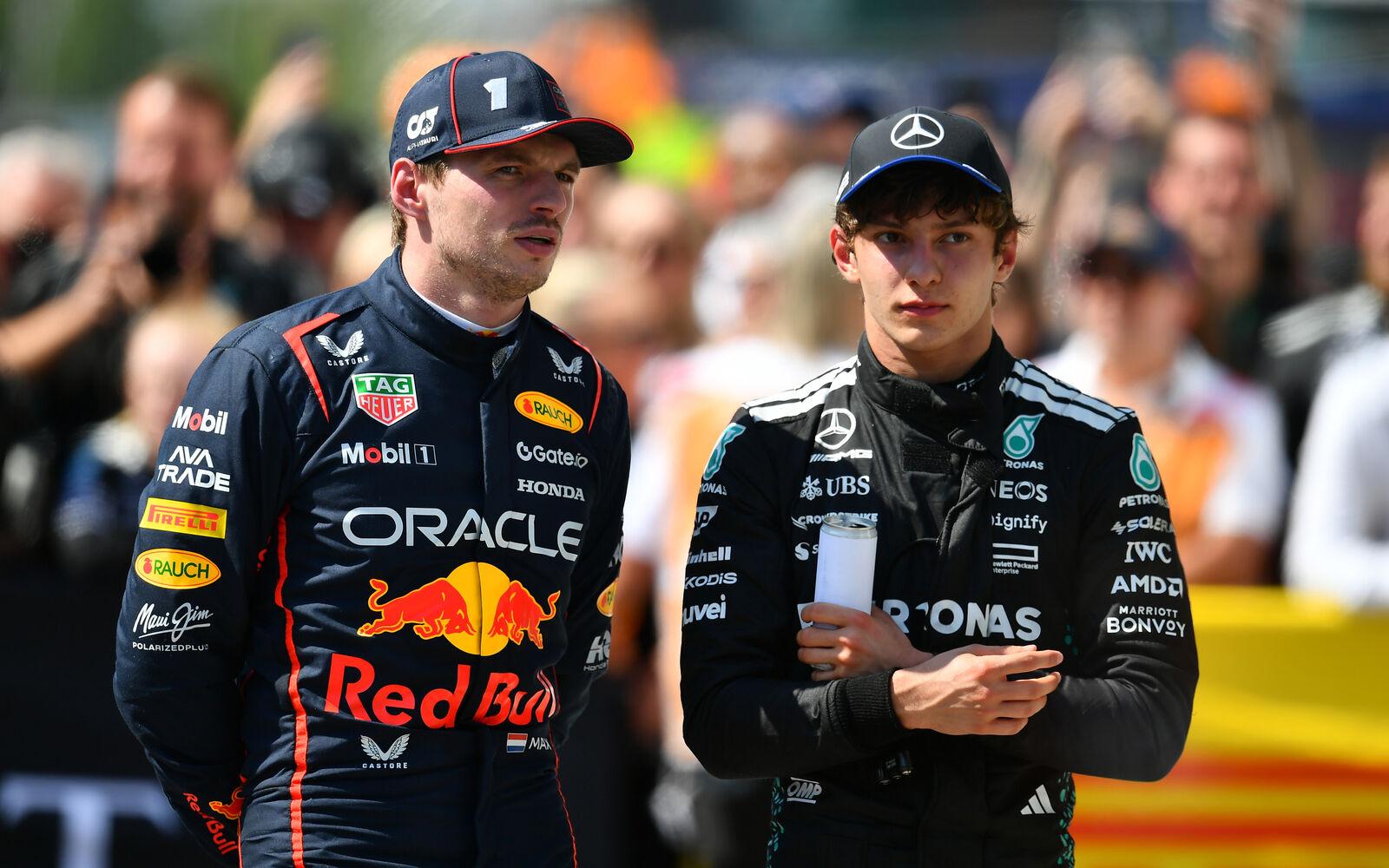 Max Verstappen a Kimi Antonelli
