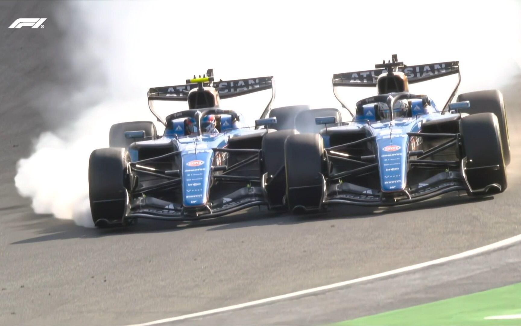 Carlos Sainz a Alex Albon kolidovali