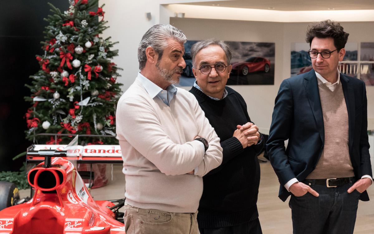 Maurizio Arrivabene, Sergio Marchionne, Mattia Binotto