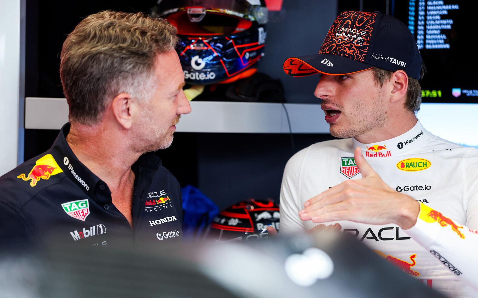 Max Verstappen a Christian ;Horner