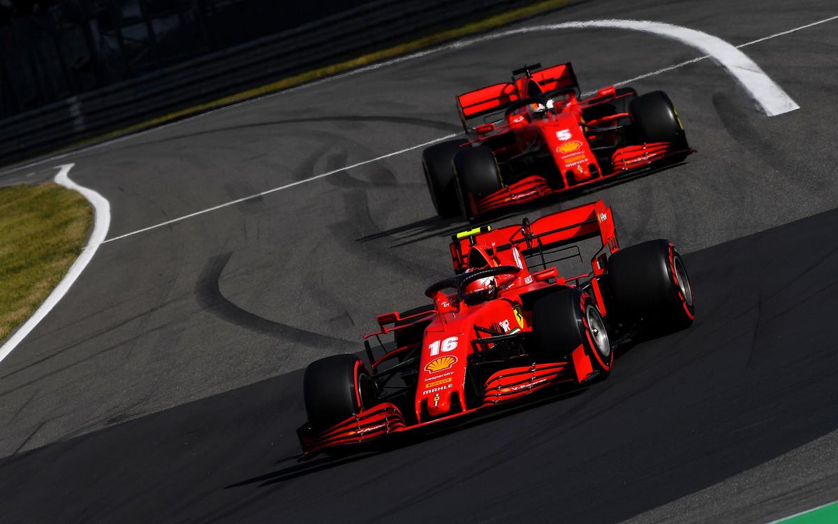 Charles Leclerc pred Sebastianom Vettelom