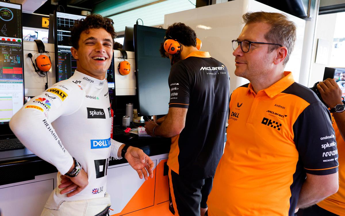 Lando Norris a Andreas Seidl