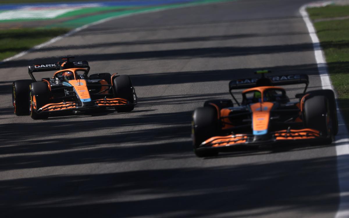 Lando Norris a Daniel Ricciardo