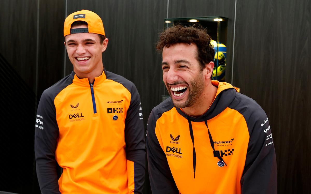 Lando Norris a Daniel Ricciardo