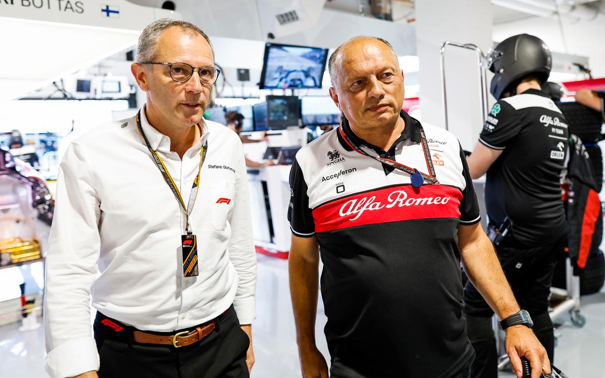 Stefano Domenicali a Frédéric Vasseur