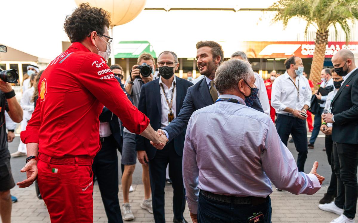 Mattia Binotto, Jean Todt a David Beckham, Stefano Domenicali