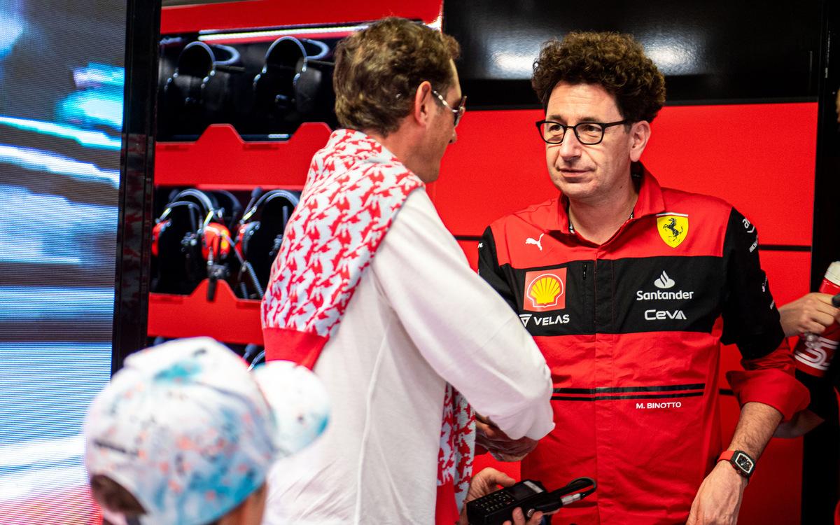 John Elkann a Mattia Binotto