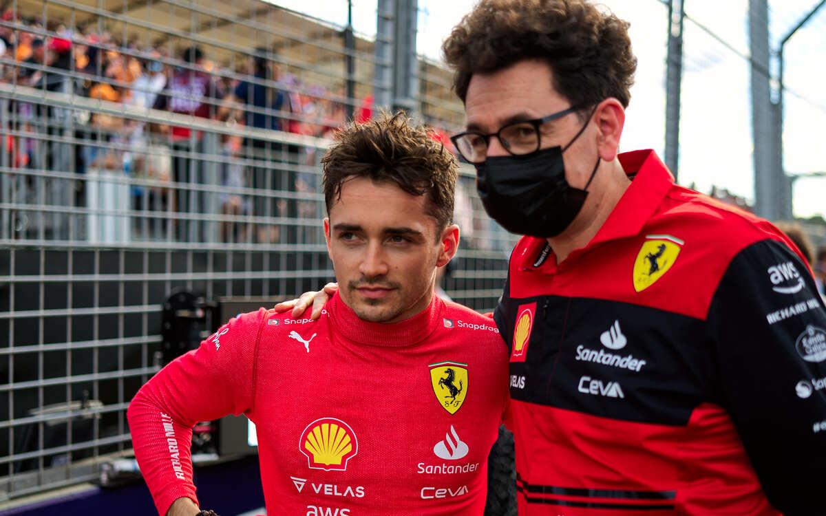 Charles Leclerc a Mattia Binotto