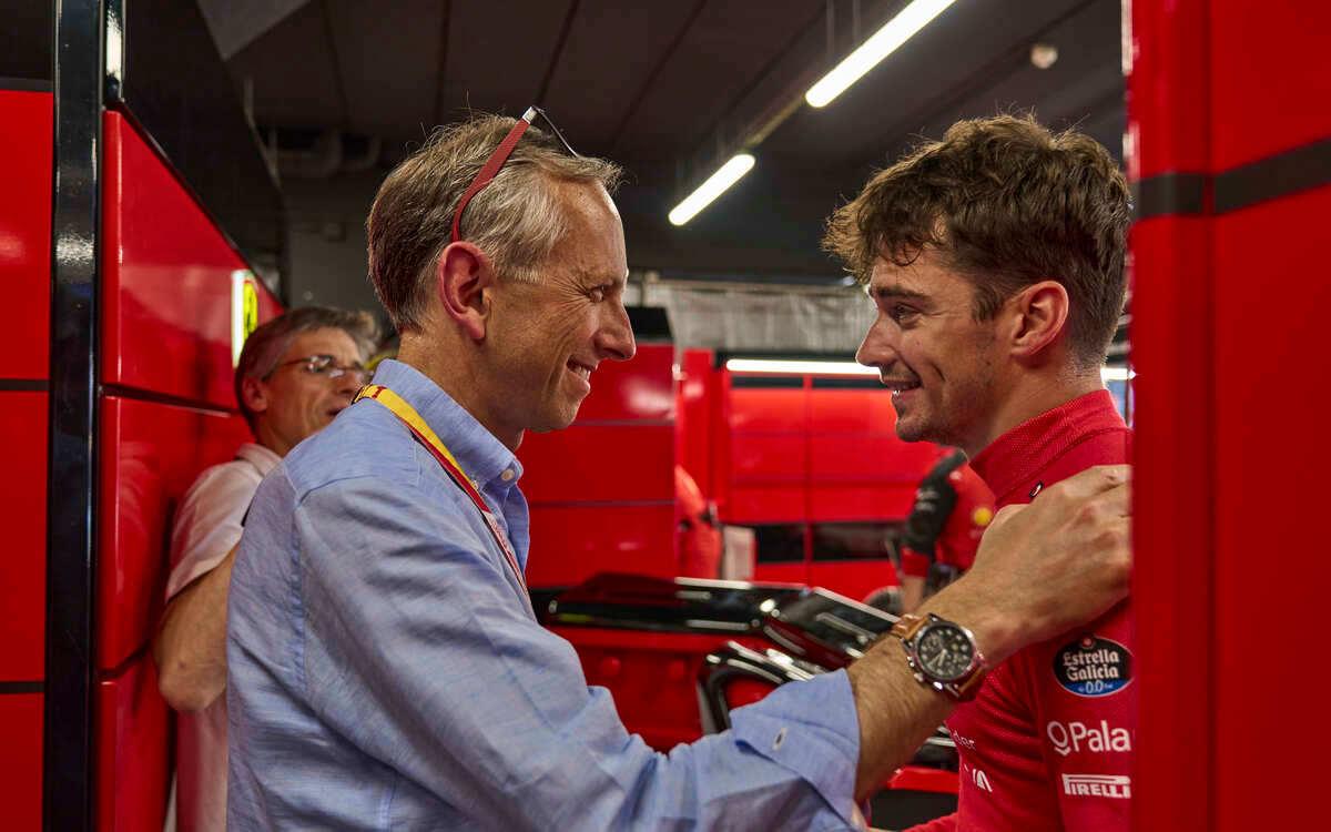 Charles Leclerc a Benedetto Vigna