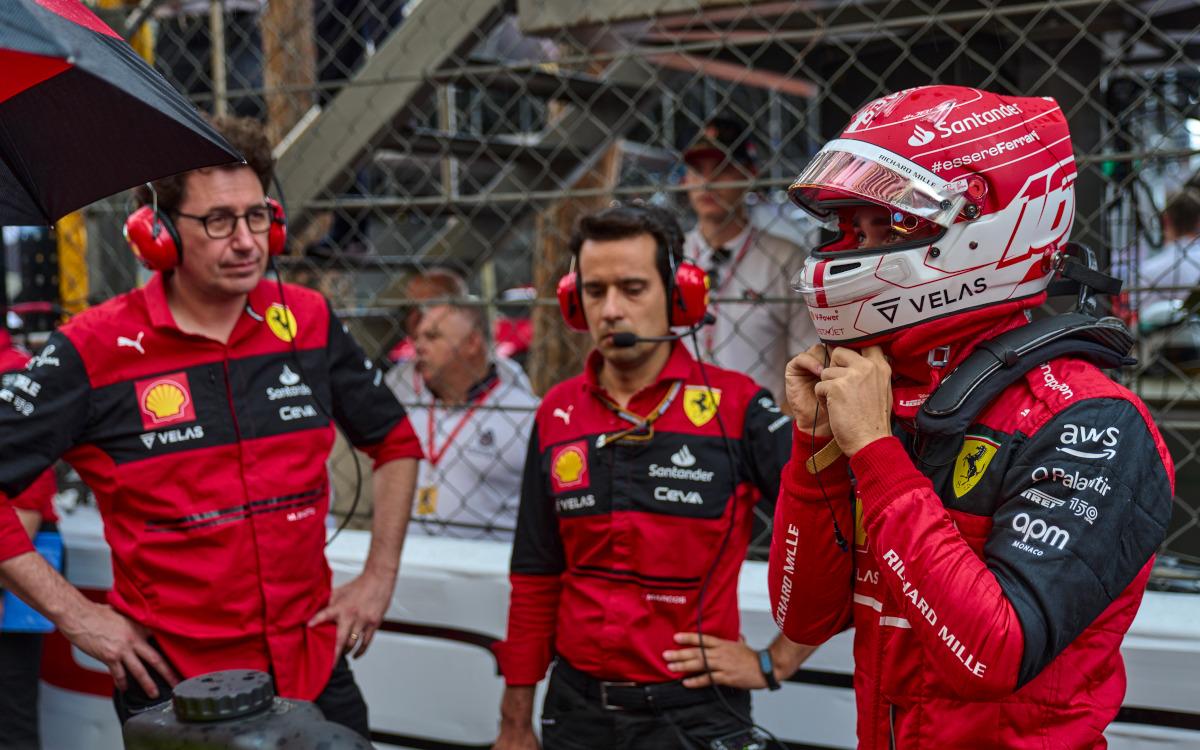 Charles Leclerc a Mattia Binotto