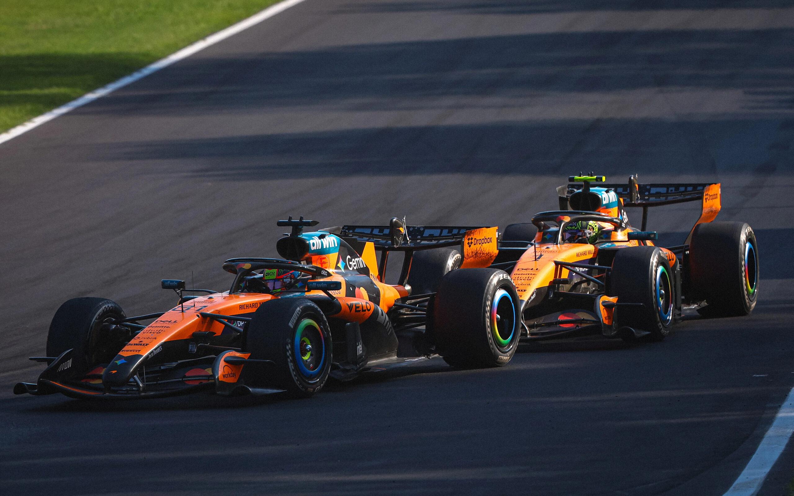 Oscar Piastri a Lando Norris