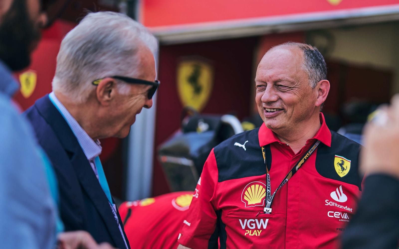 Piero Ferrari a Frédéric Vasseur