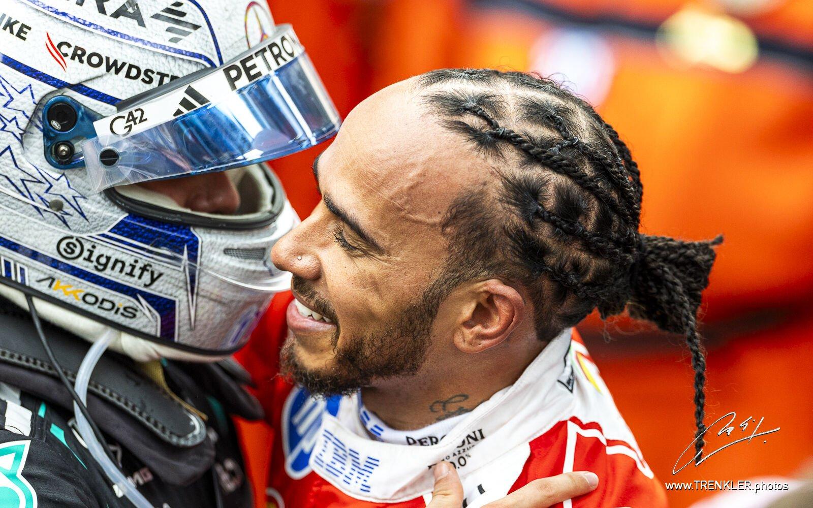 Lewis Hamilton a Kimi Antonelli