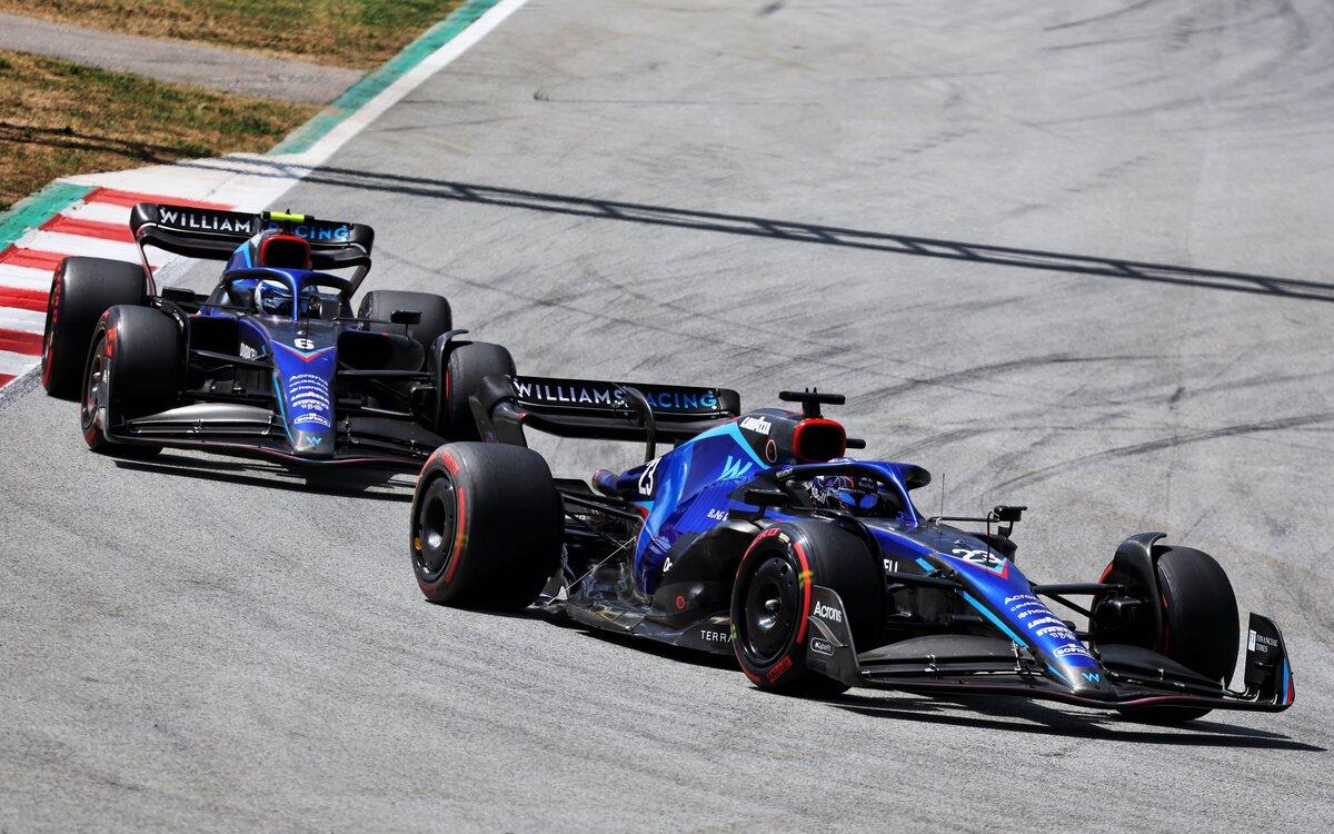 Alex Albon a Nicholas Latifi