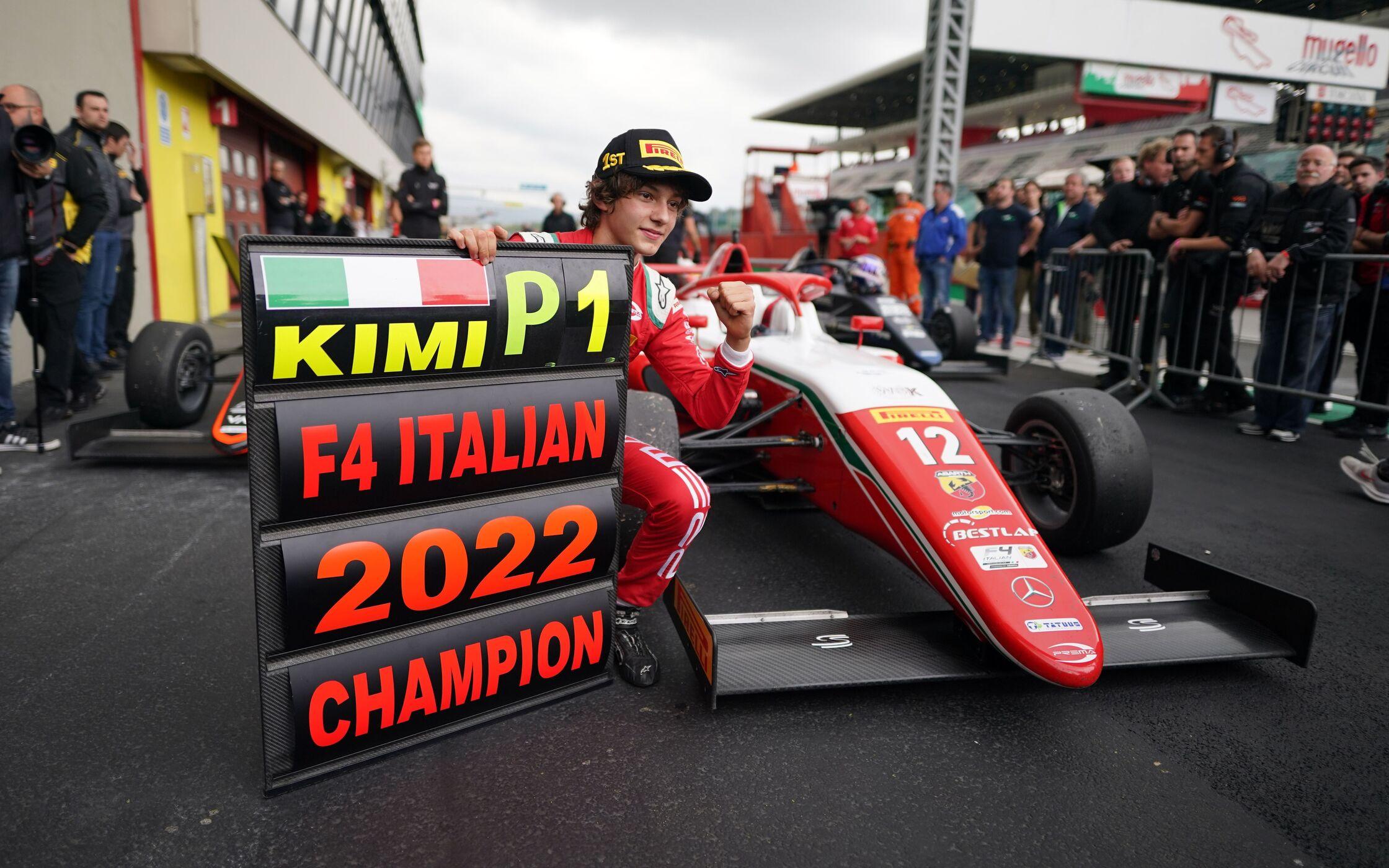 Kimi Antonelli v talianskej F4 v roku 2022
