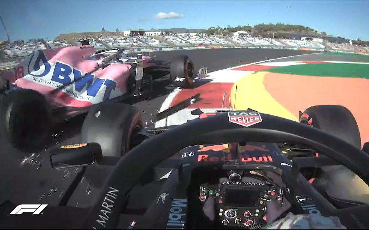 Max Vertappen a Lance Stroll