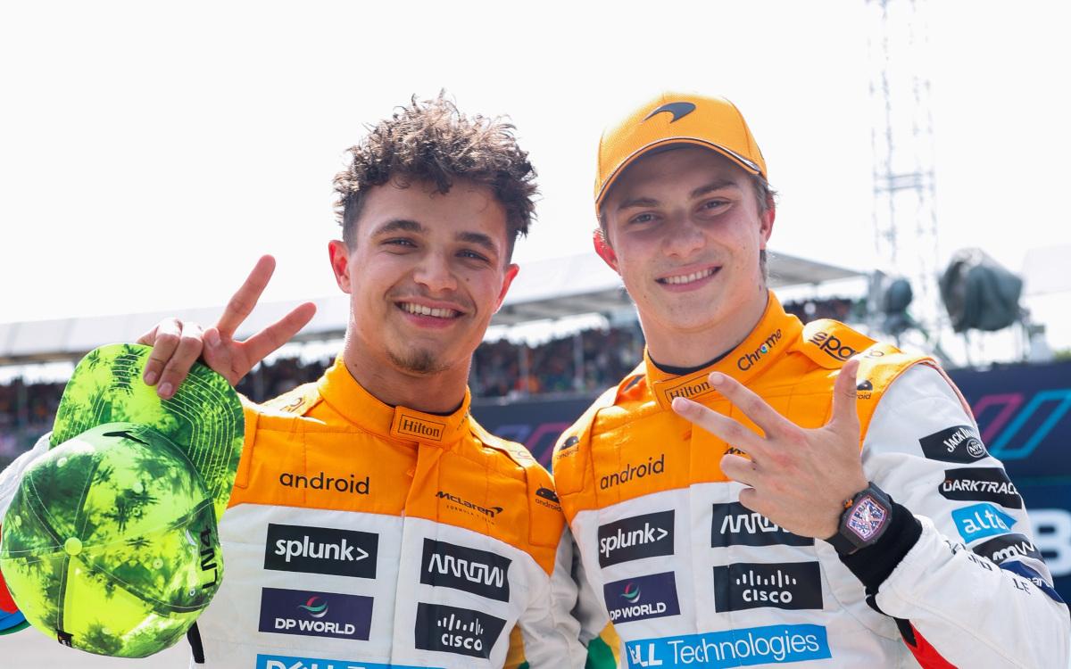 Lando Norris a Oscar Piastri