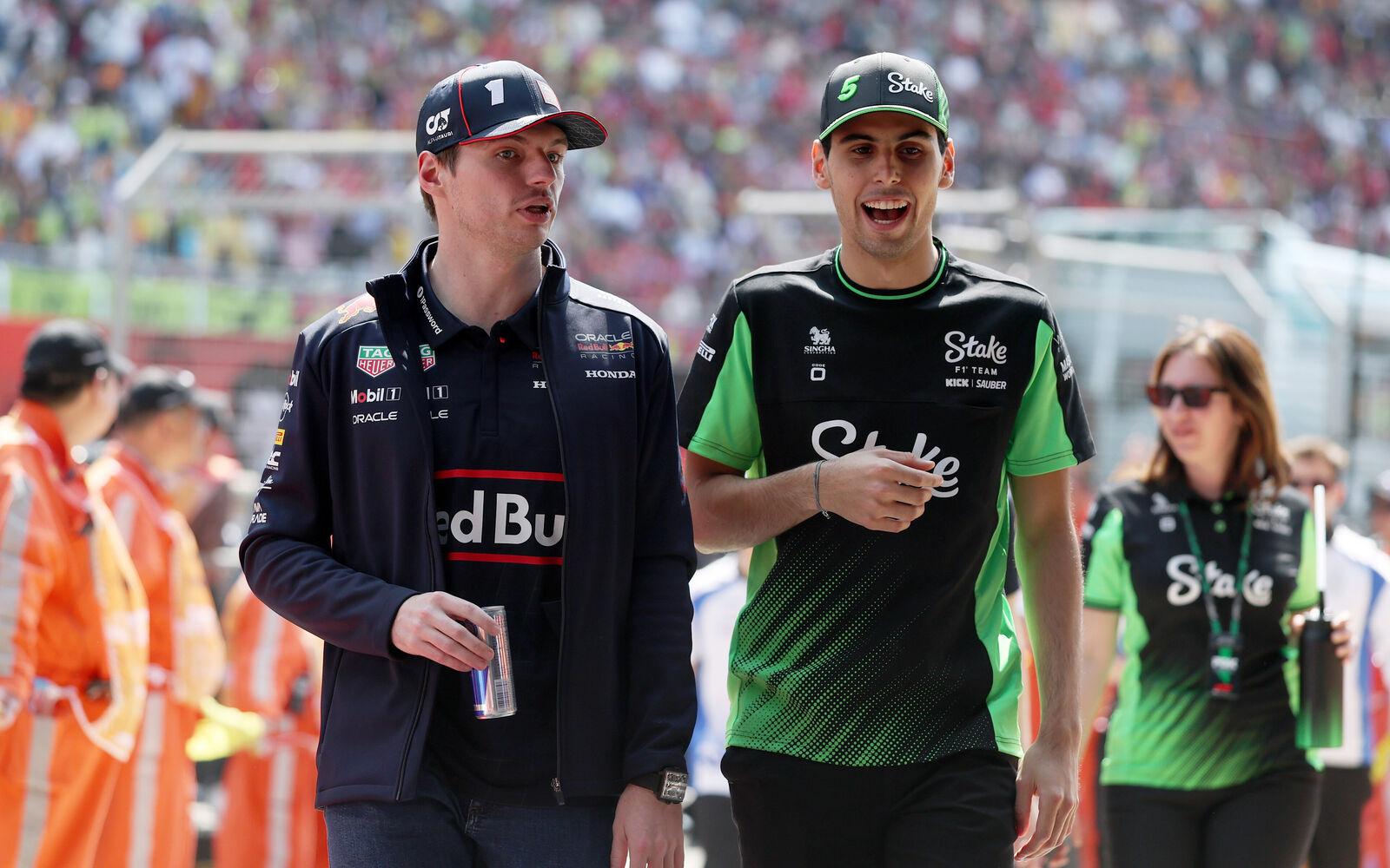 Max Verstappen a Gabriel Bortoleto