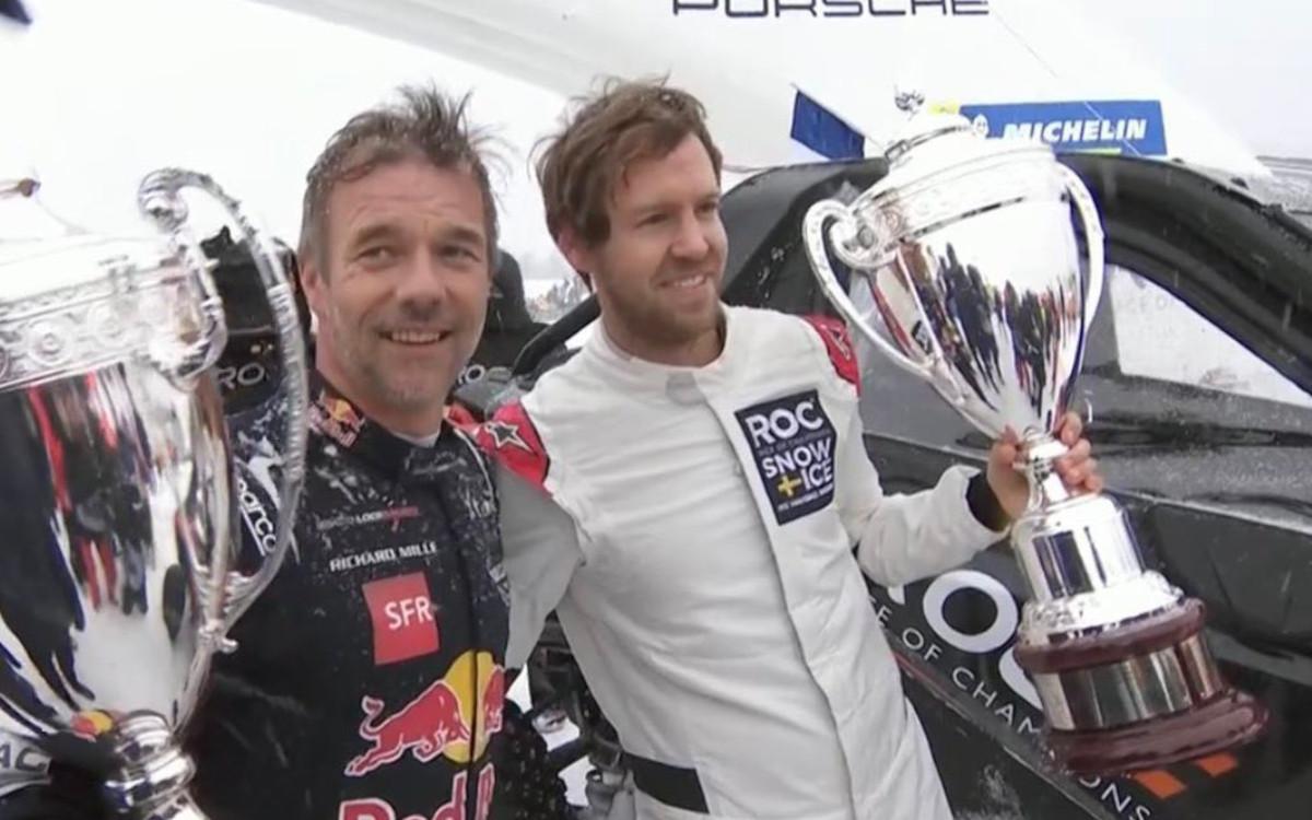 Sébastien Loeb a Sebastian Vettel na Pretekoch šampiónov