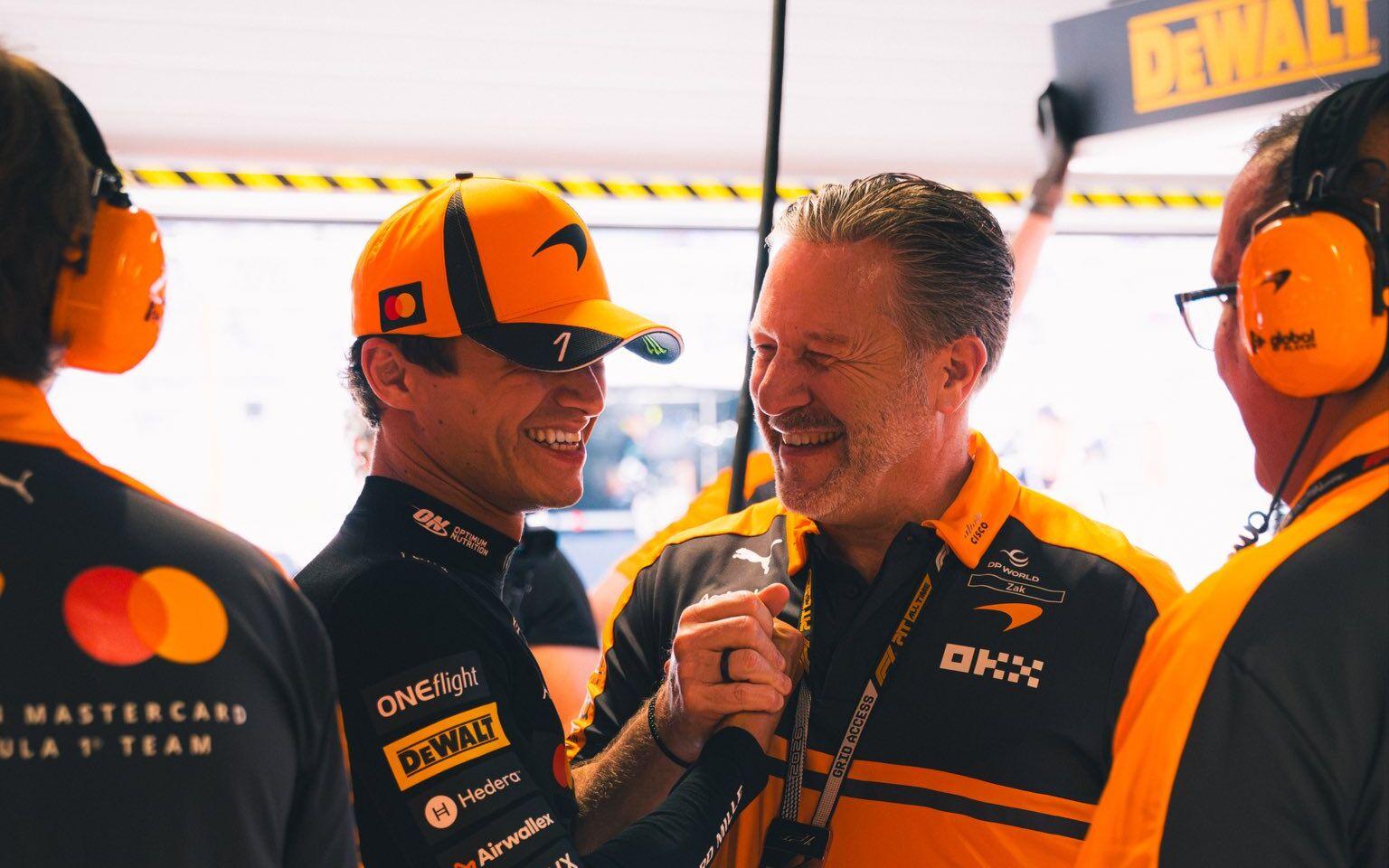 Zak Brown a Lando Norris