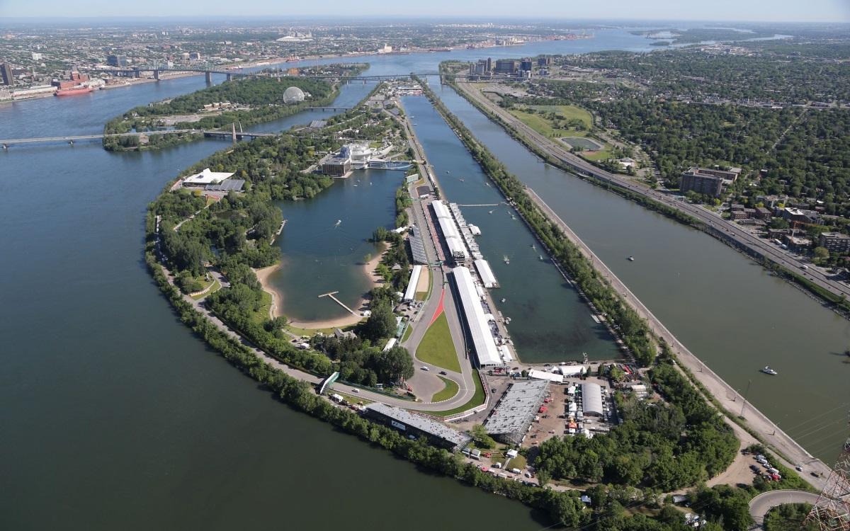 Kanada, Circuit Giles Villeneuve, letecká, ilustračná