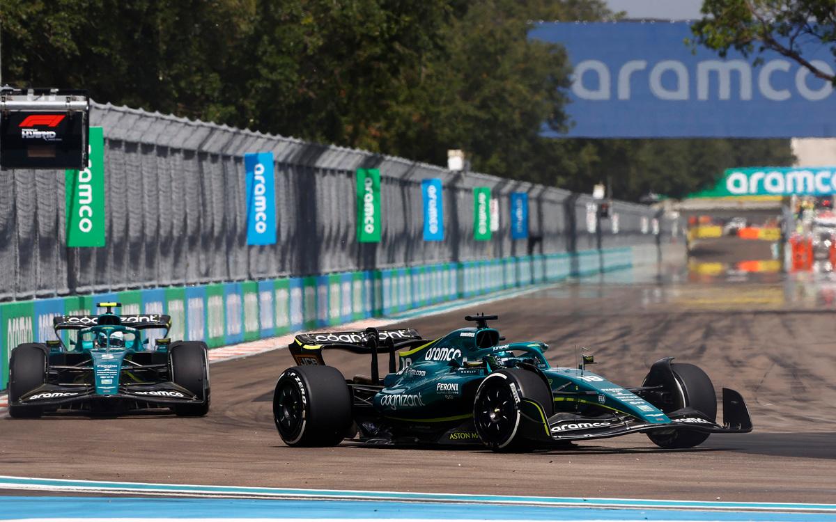 Lance Stroll a Sebastian Vettel