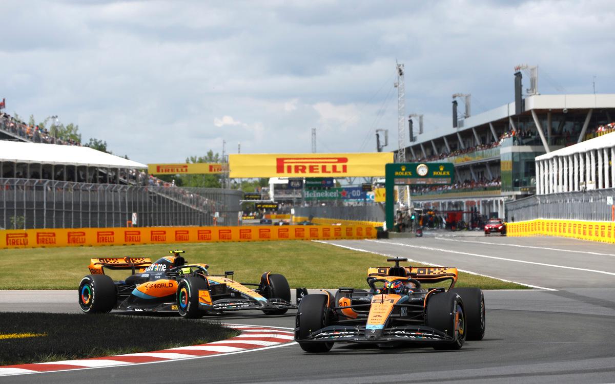 Oscar Piastri a Lando Norris