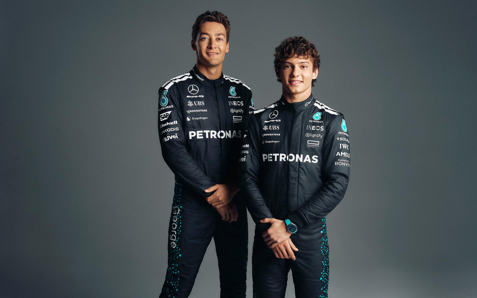 George Russell a Andrea Kimi Antonelli