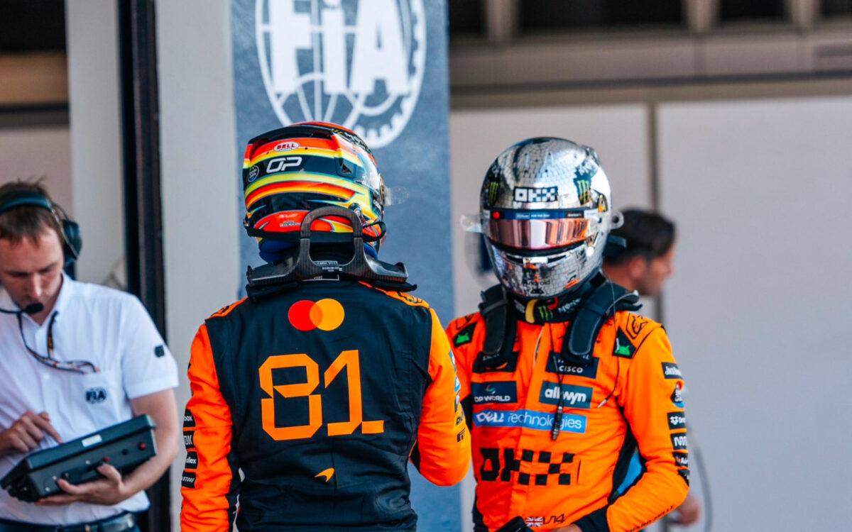 Oscar Piastri a Lando Norris