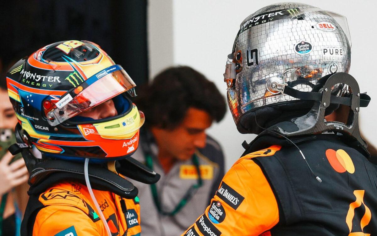 Oscar Piastri a Lando Norris
