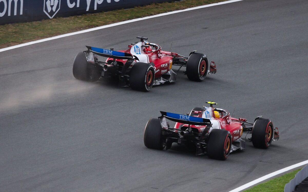 Lewis Hamilton a Charles Leclerc