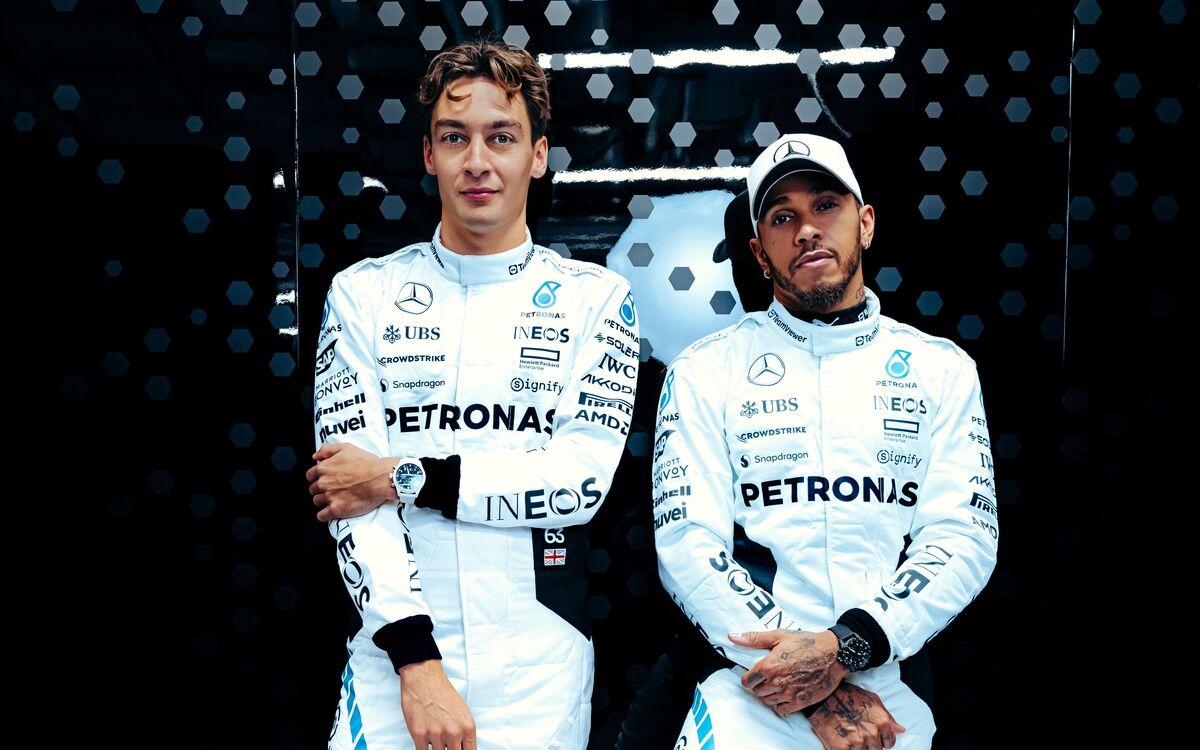 George Russell a Lewis Hamilton