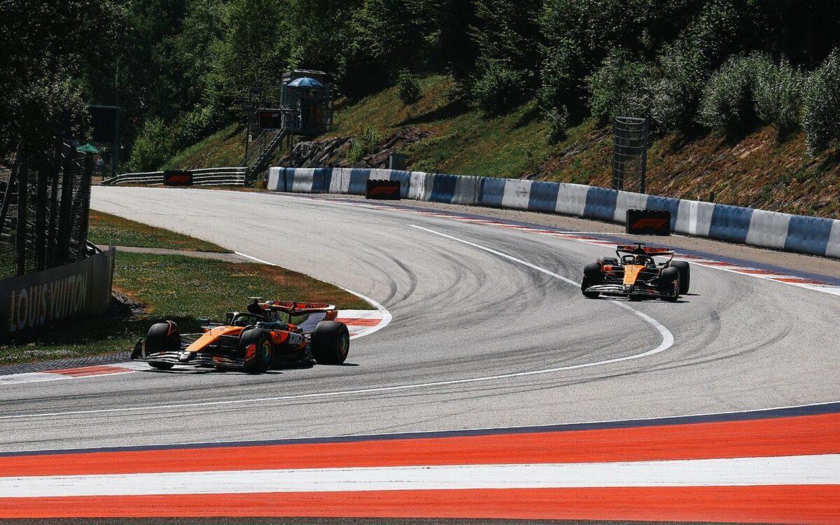 Oscar Piastri a Lando Norris