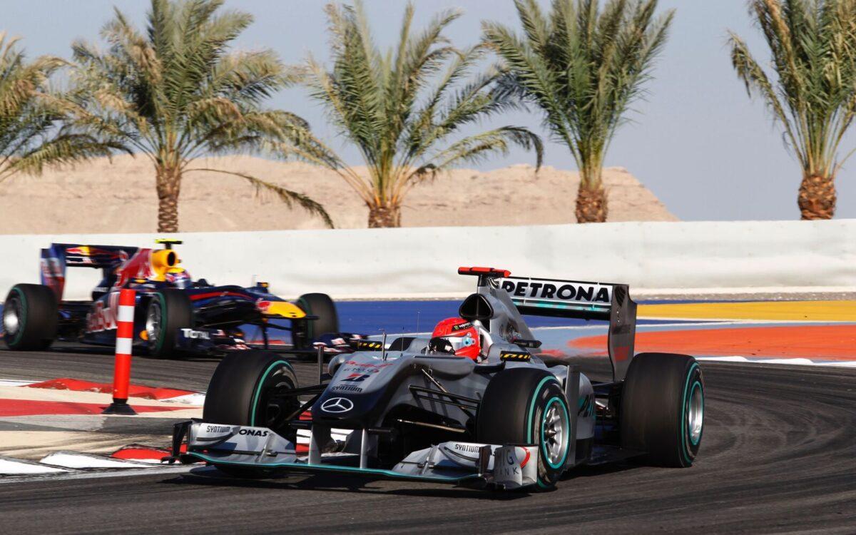 Michael Schumacher v Mercedese W01 z roku 2010