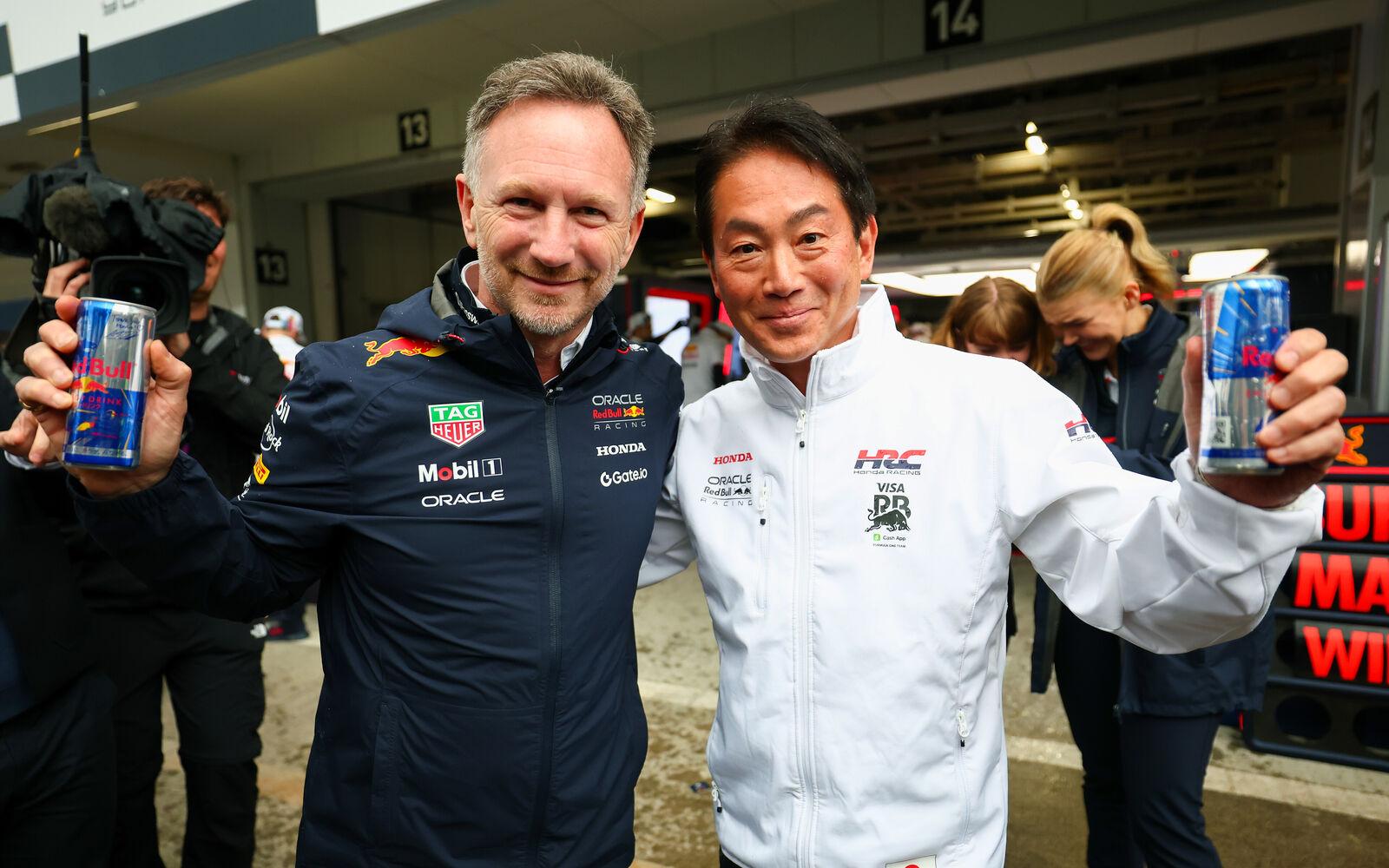 Christian Horner a Kodži Watanabe