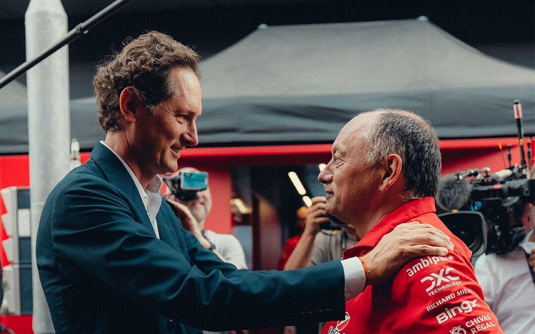 John Elkann a Frédéric Vasseur