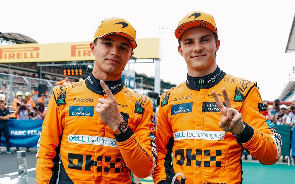 Lando Norris a Oscar Piastri