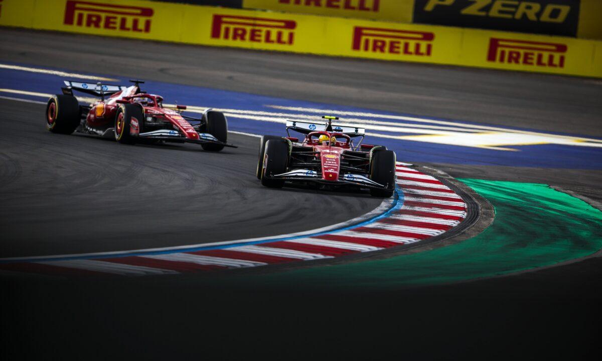 Lewis Hamilton a Charles Leclerc