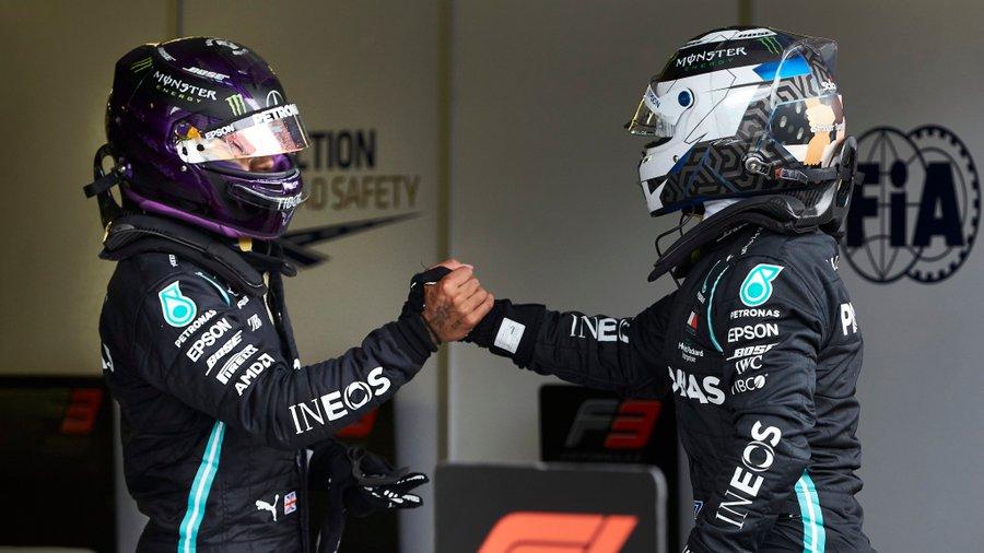 Lewis Hamilton a Valtteri Bottas