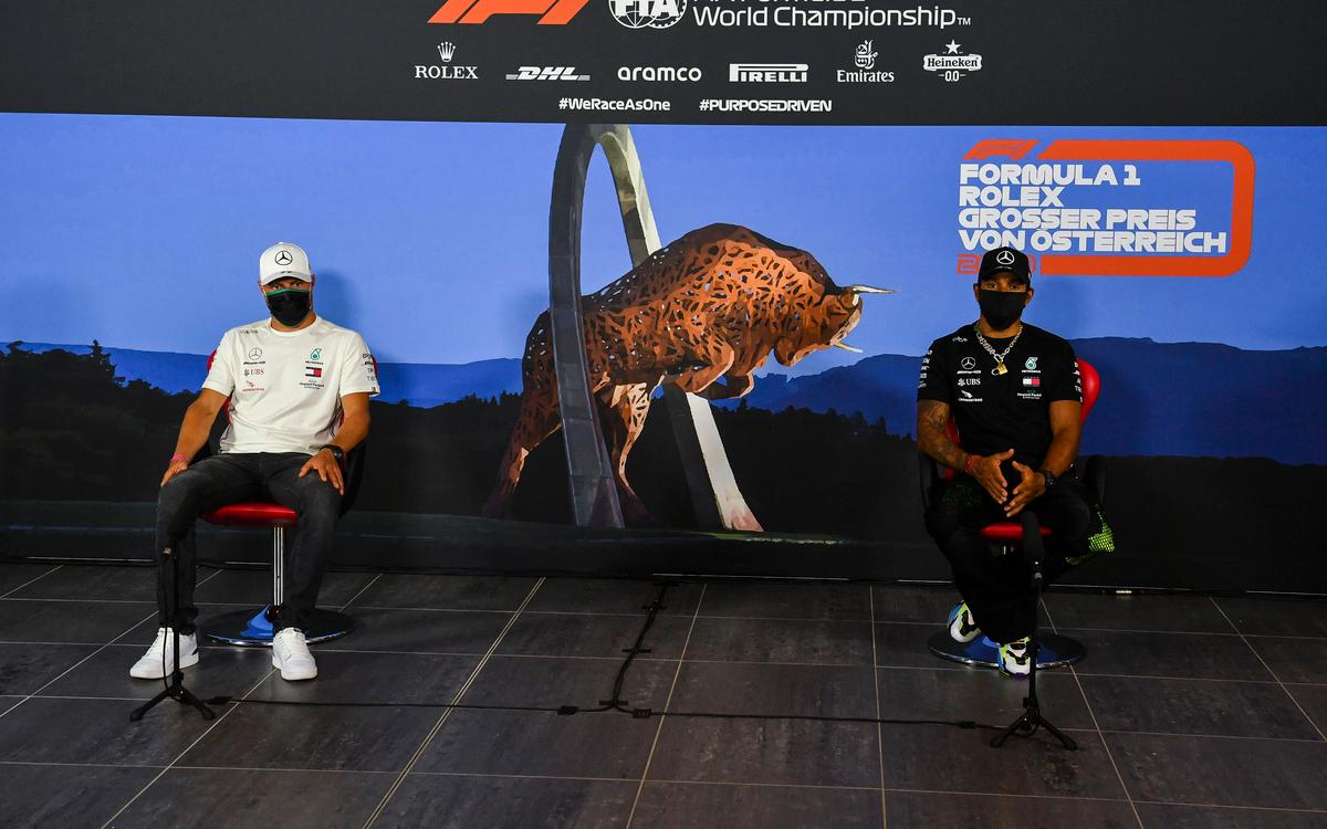 Lewis Hamilton a Valtteri Bottas