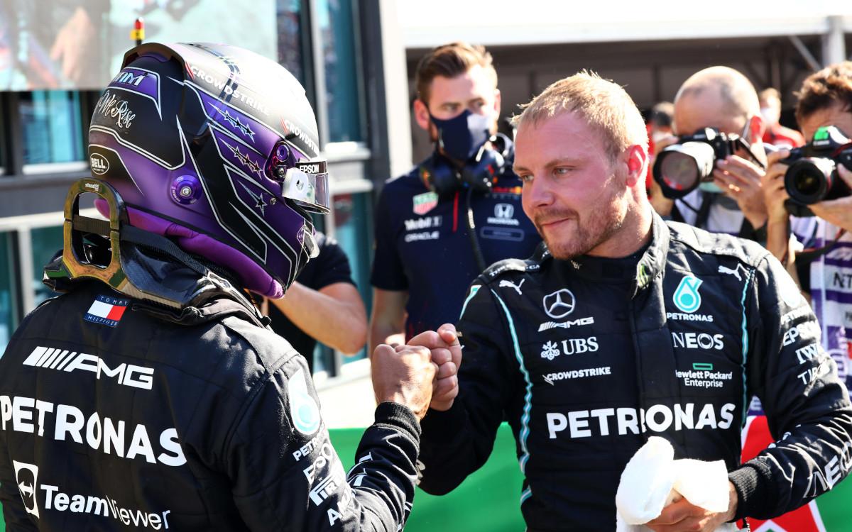 Lewis Hamilton a Valtteri Bottas