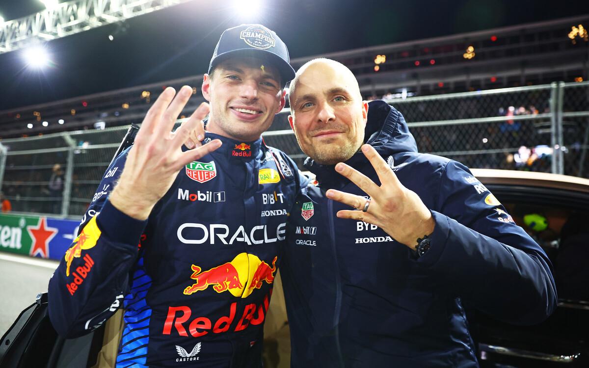 Max Verstappen a Gianpiero Lambiase