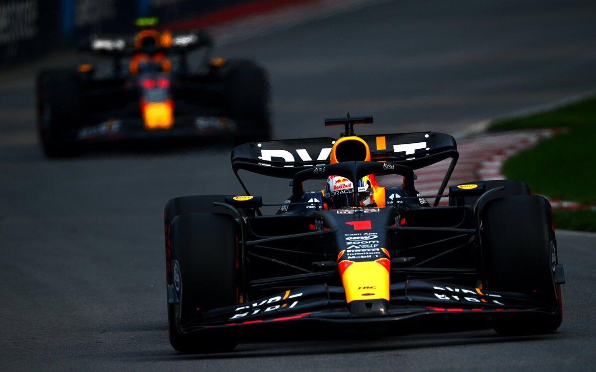 Max Verstappen a Sergio Pérez