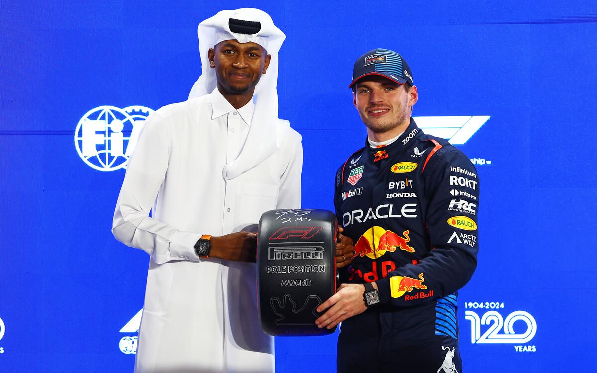 Mutaz Barshim a Max Verstappen