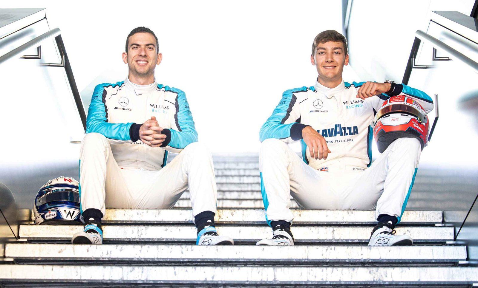 Nicholas Latifi a George Russell