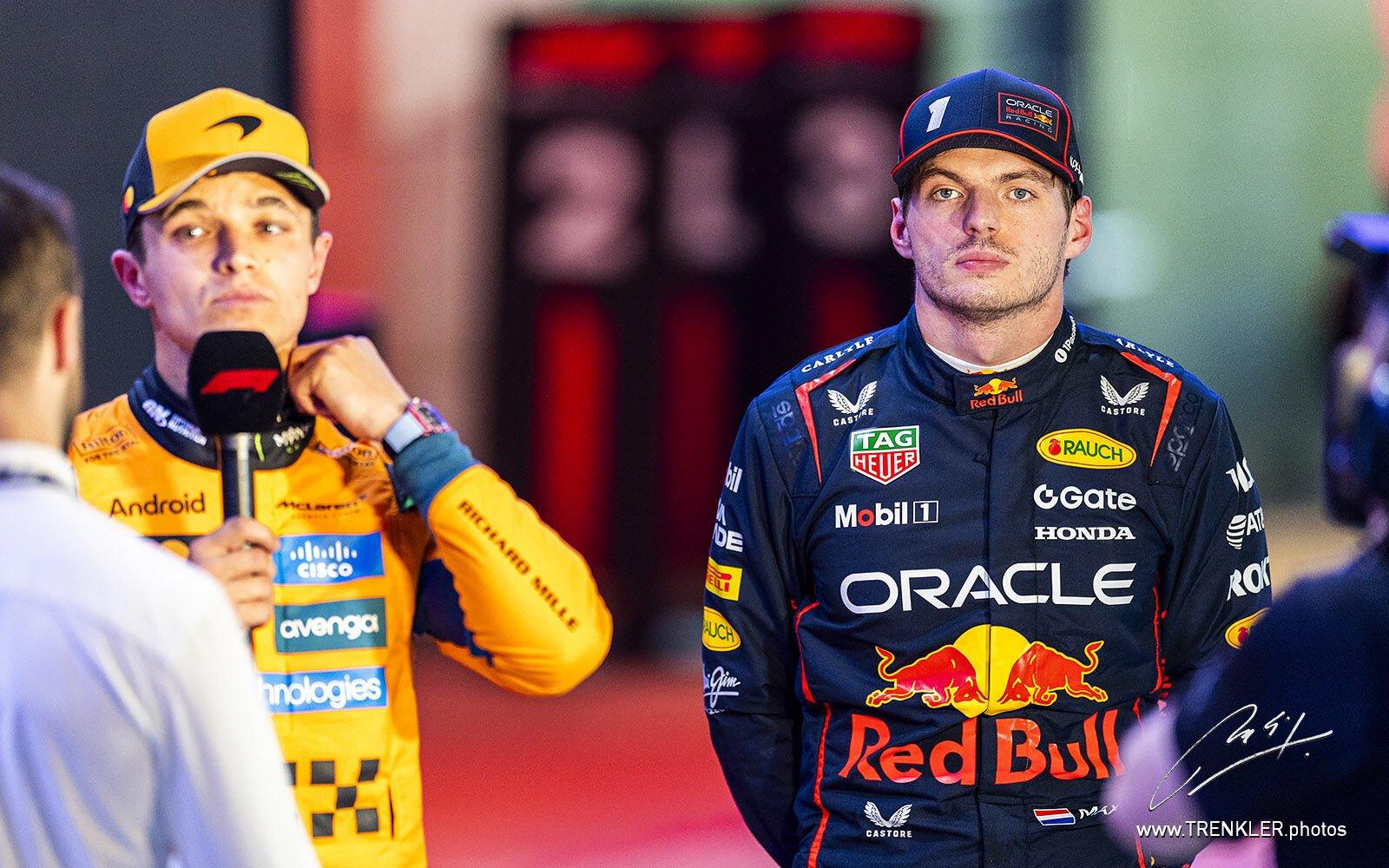 Max Verstappen a Lando Norris