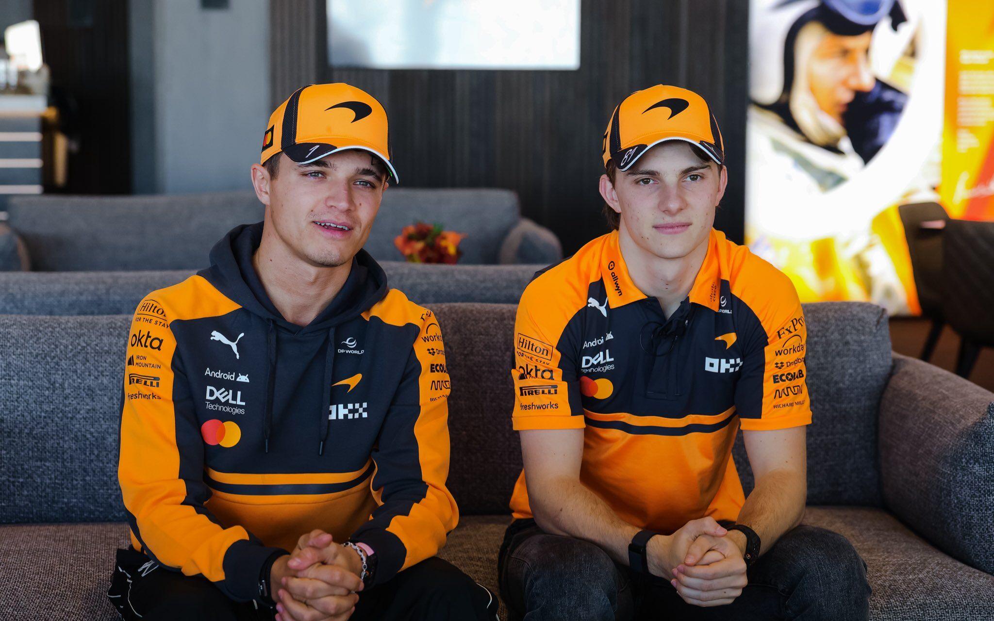 Lando Norris a Oscar Piastri