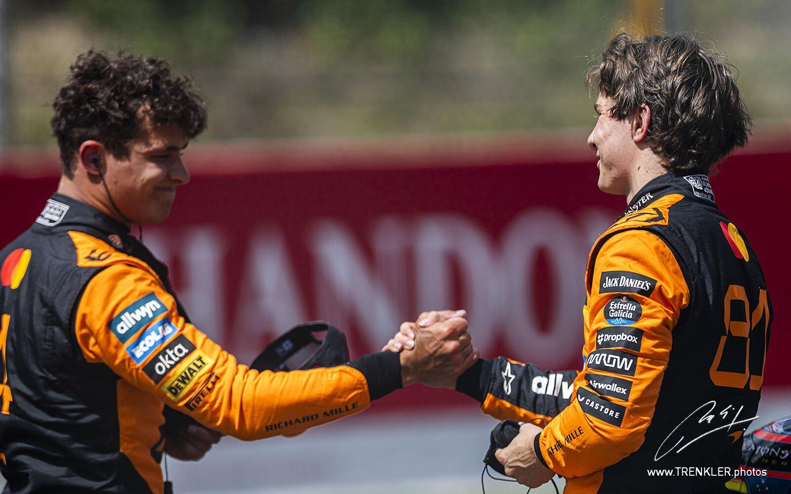 Oscar Piastri a Lando Norris