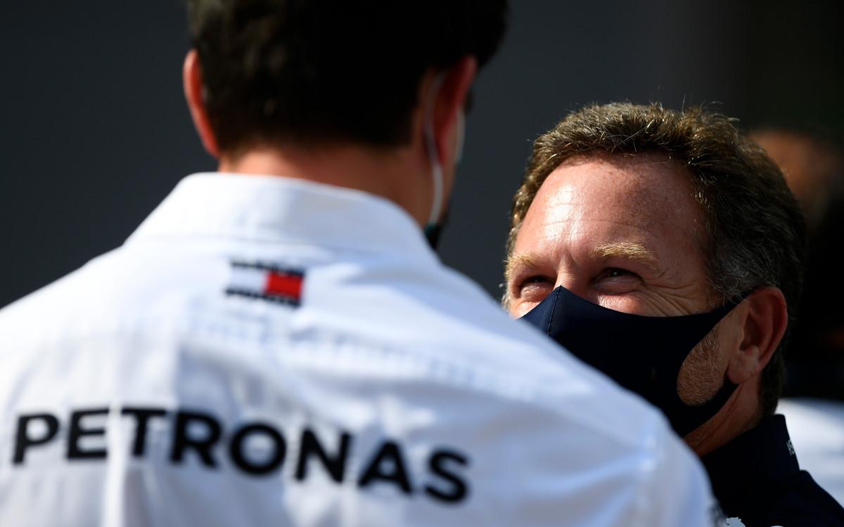 Christian Horner a Toto Wolff