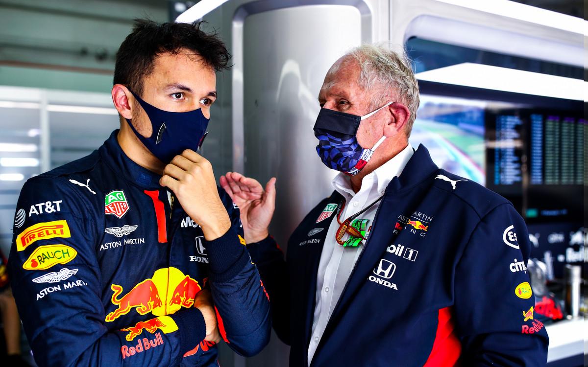 Alex Albon a Helmut Marko